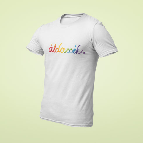 ZShowTime karcsúsított férfi póló - Áldassék Pride Edition
